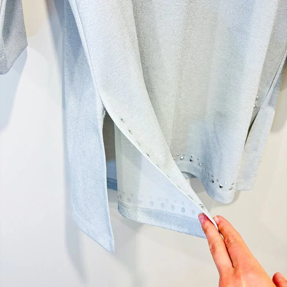 CLAIRE FRANCE Silver  sparkly tunic - Picture 7 of 8